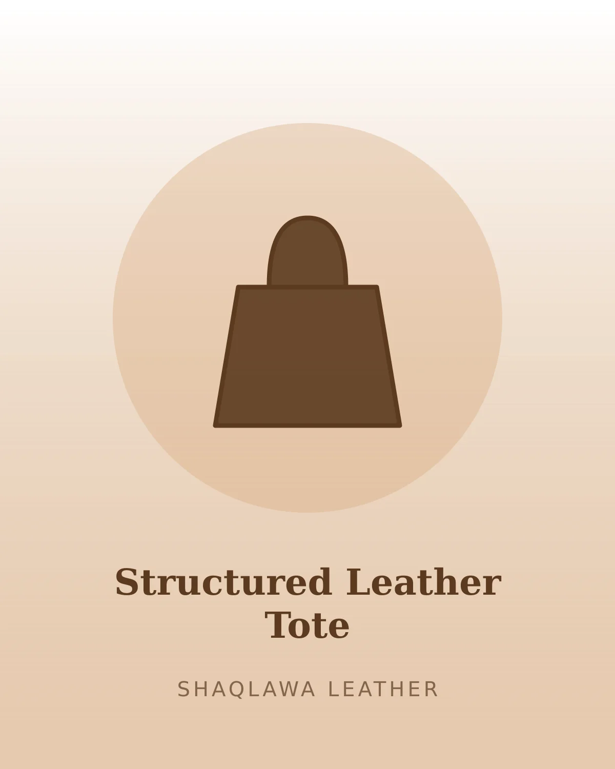 Structured Leather Tote