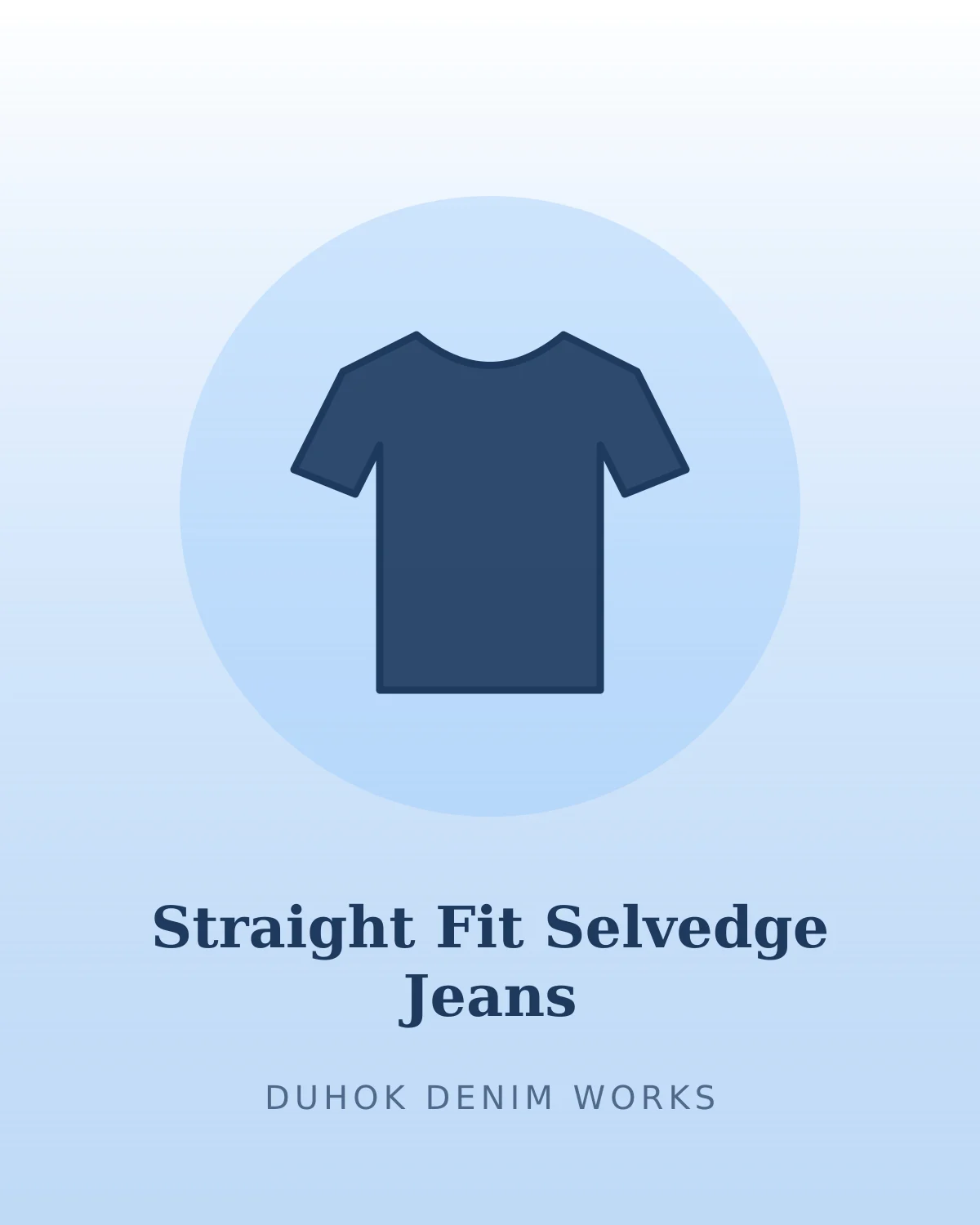 Straight Fit Selvedge Jeans